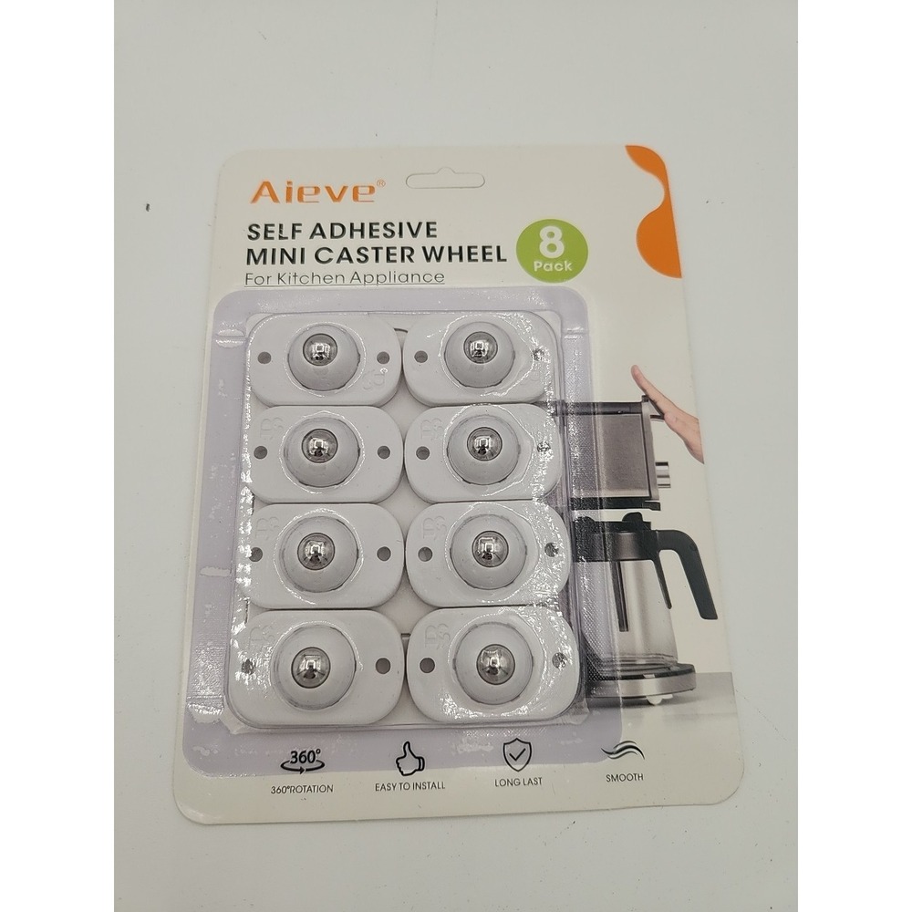 Appliance Rollers, 8 Pack Small Appliance Slider, Self 1 Metal Ball Bearing